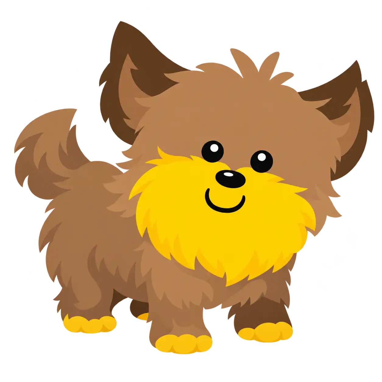 Ilustração de um cachorrinho fofo, mascote da Nino's Pet